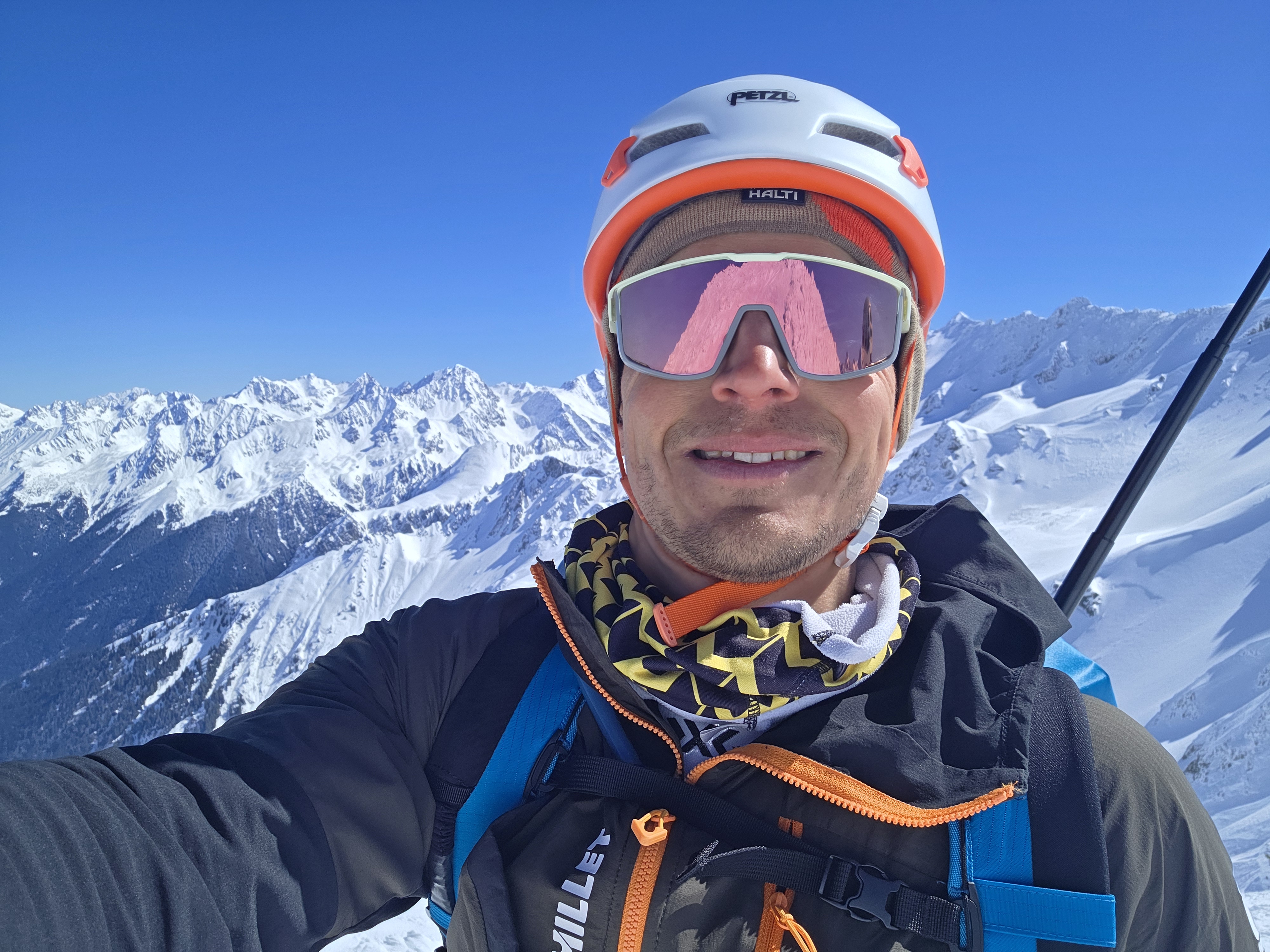 Mathieu Tomassini au sommet des Alpes